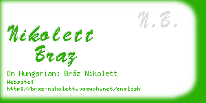 nikolett braz business card